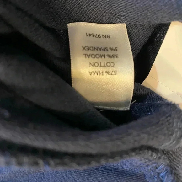 Pure Jill prima cotton slim leg cropped pant navy blue - Picture 3 of 4